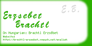 erzsebet brachtl business card